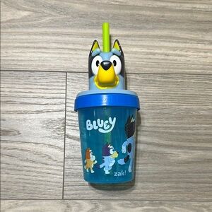 Zak! - Bluey Kids Tumbler with Screw in Character Top & No Pull Out Straw